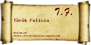 Török Felícia névjegykártya
